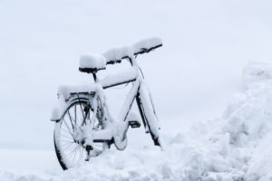 bicycle, Vehicle, Snow, Winter
