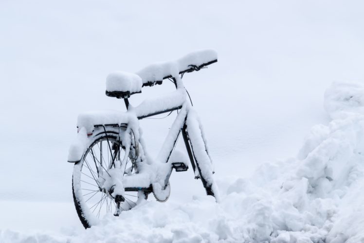 bicycle, Vehicle, Snow, Winter HD Wallpaper Desktop Background