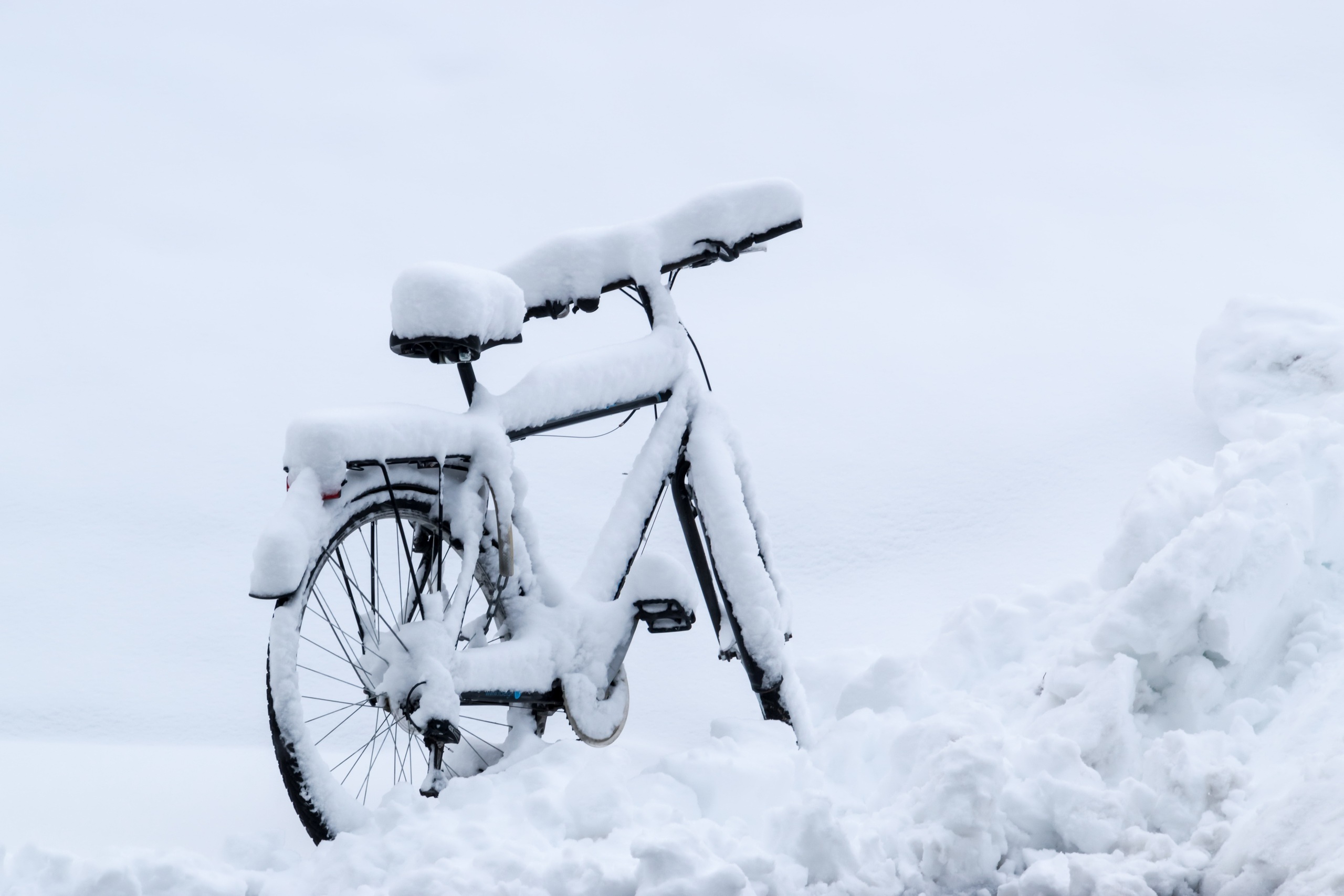 bicycle, Vehicle, Snow, Winter Wallpaper