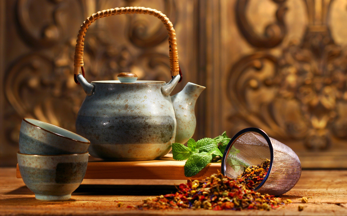 Asian Herb Tea Wallpaper