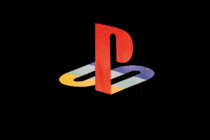 PlayStation, PSP, Sony, Simple, Minimalism, Logo, Black background, Black