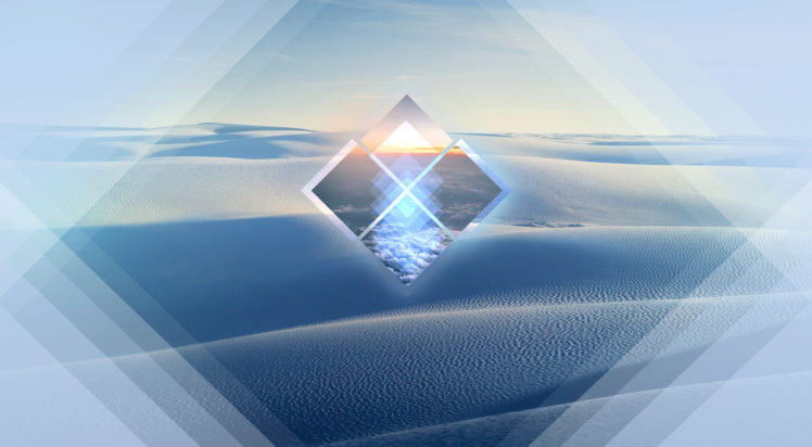 polyscape, Desert HD Wallpaper Desktop Background