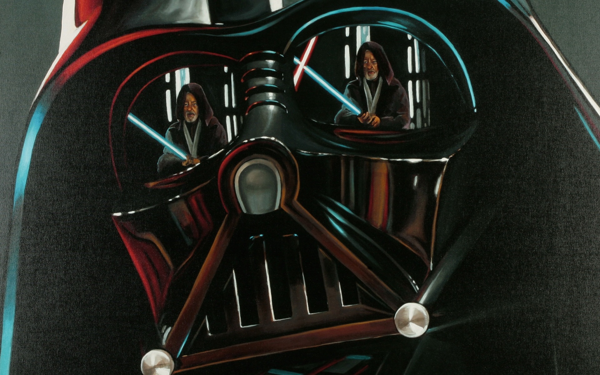 Obi Wan Kenobi, Darth Vader, Star Wars Wallpaper