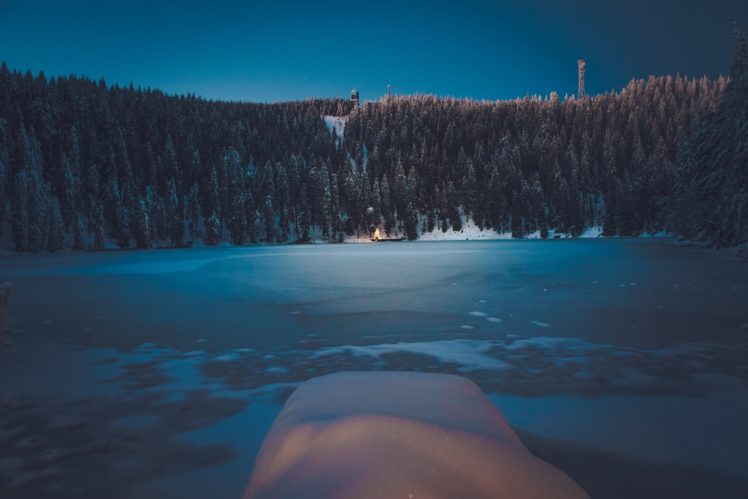 winter, Forest, Landscape, Mountains, Snow, Trees HD Wallpaper Desktop Background