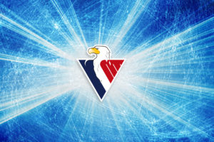 animals, Birds, Eagle, Digital art, Ice hockey, Slovan Bratislava, Logo, Ice, Triangle