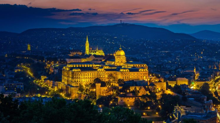cityscape, Evening, Budapest, Hungary HD Wallpaper Desktop Background