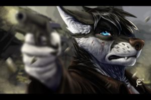 Anthro, Furry, Chill Out, Gun