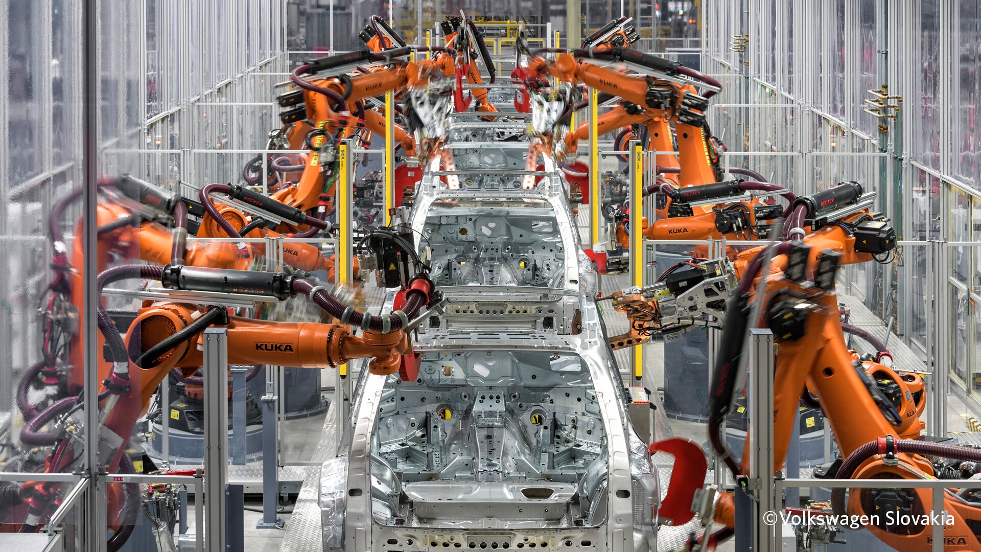 Car Manufacturing Robot Diagram