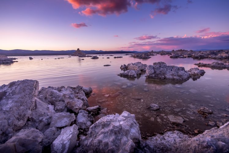 water, Reflection, Rocks, Clouds, Nature HD Wallpaper Desktop Background