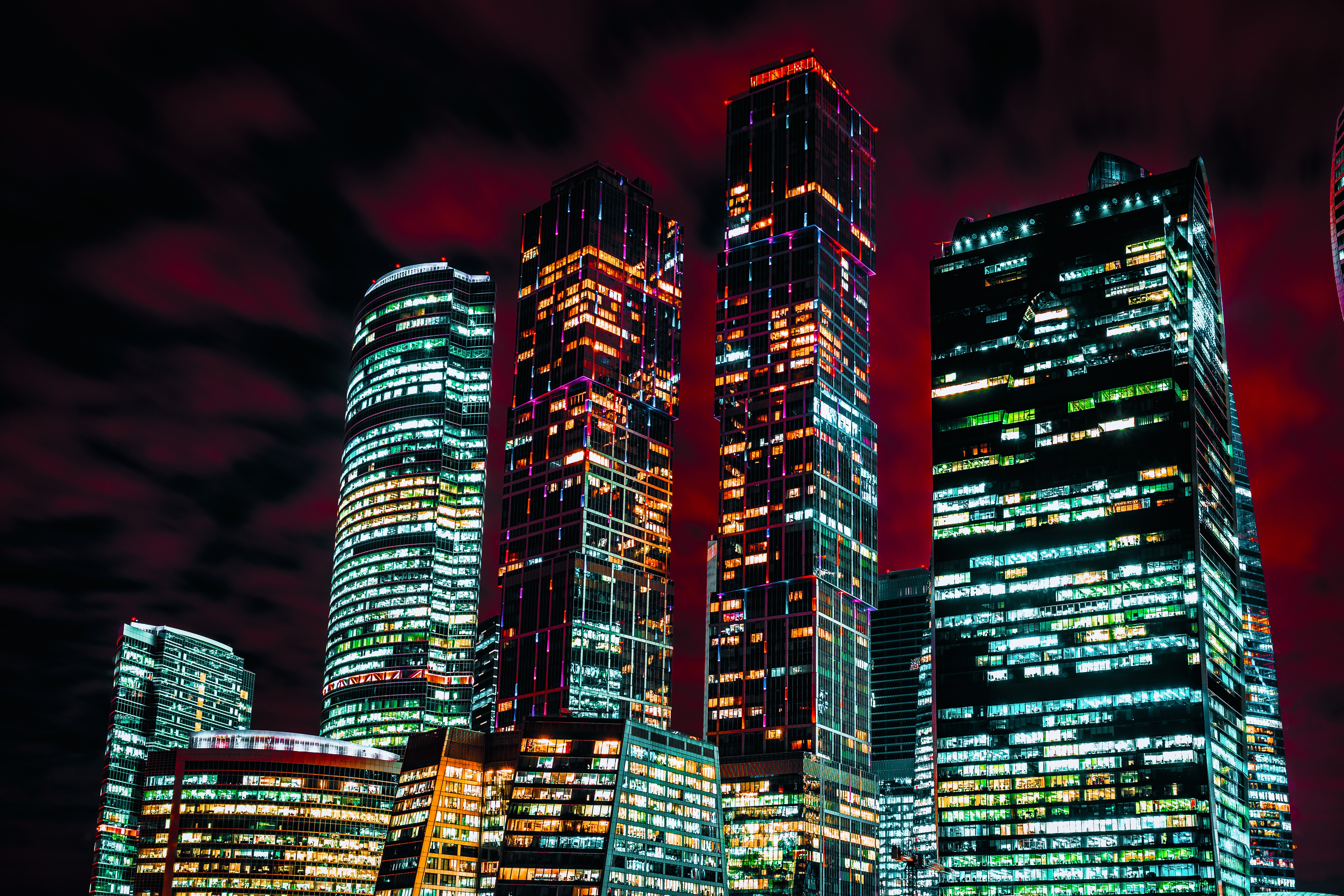 Russia, Moscow, Moscow CIty, City, Skycrapers Wallpaper