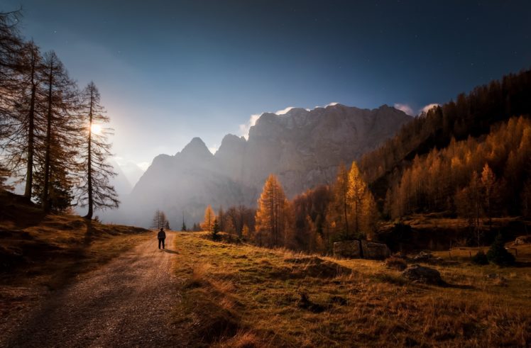mountains, Landscape, Nature, Fall, Sky HD Wallpaper Desktop Background
