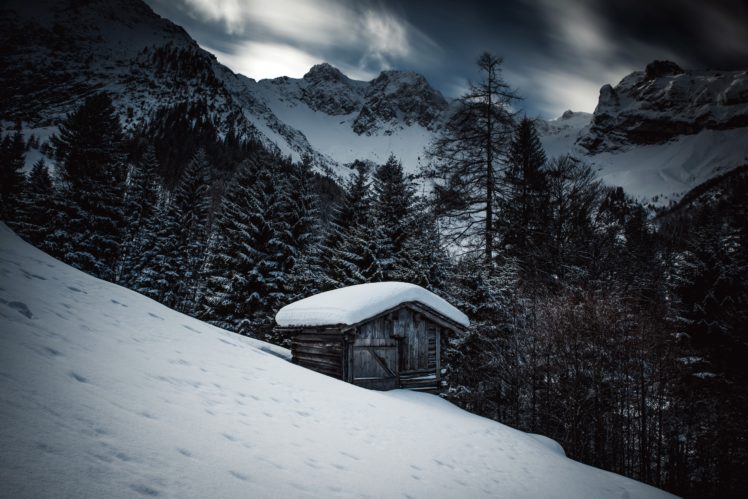 mountains, Nature, Winter, Landscape, Snow HD Wallpaper Desktop Background