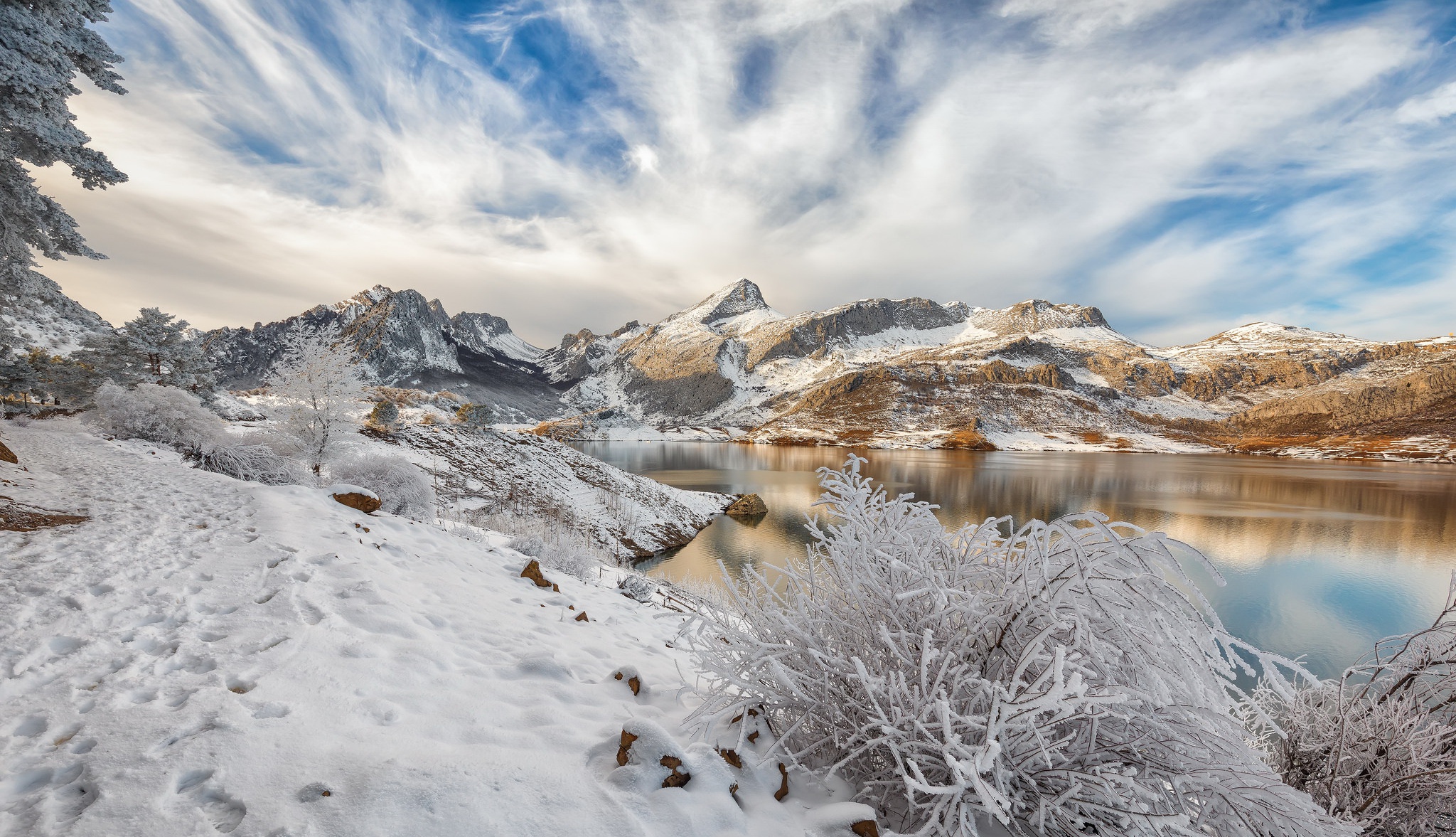 nature, Winter, Snow, Sky, Landscape, Mountains Wallpaper
