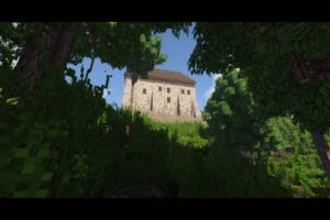 Minecraft, Castle, Forest, Conquest Reforged Mod