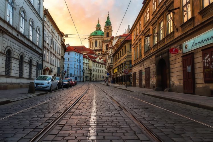 Prague, Cityscape, Czech Republic, Street HD Wallpaper Desktop Background