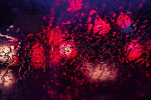 Michal Grosicki, Red, Water drops, Window