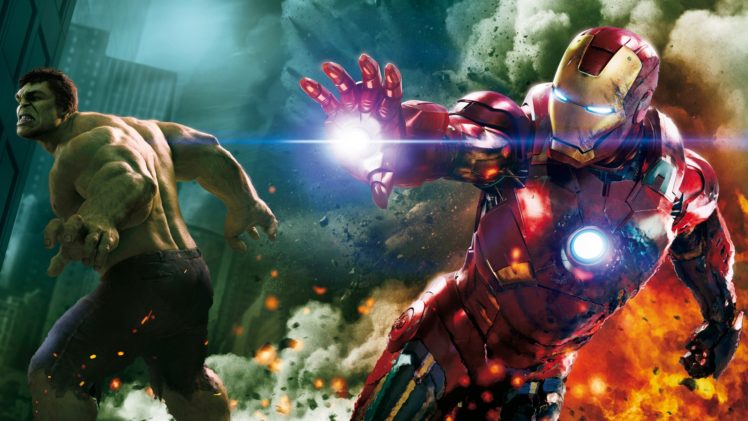 Iron Man, Hulk, Comics, Marvel Cinematic Universe, Movies, The Avengers HD Wallpaper Desktop Background