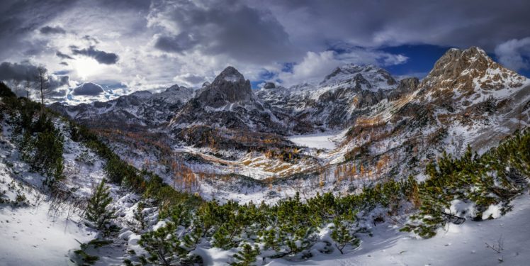 Alps, Nature, Panorama, Landscape, Mountains HD Wallpaper Desktop Background