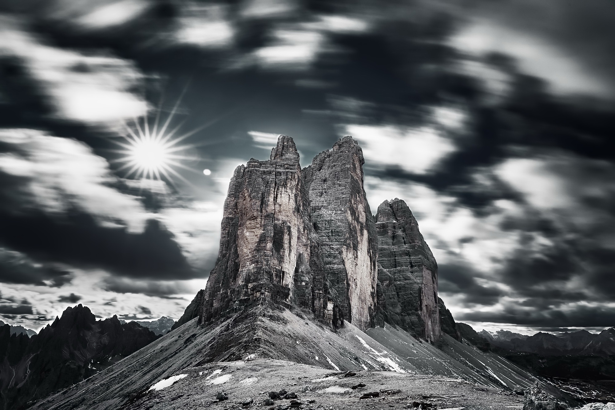 Italy, Sky, Mountains, Nature, Landscape, Dolomites (mountains) Wallpaper