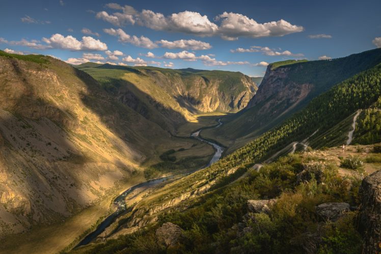 Altai Mountains, Mountains, Nature, Landscape, Valley HD Wallpaper Desktop Background