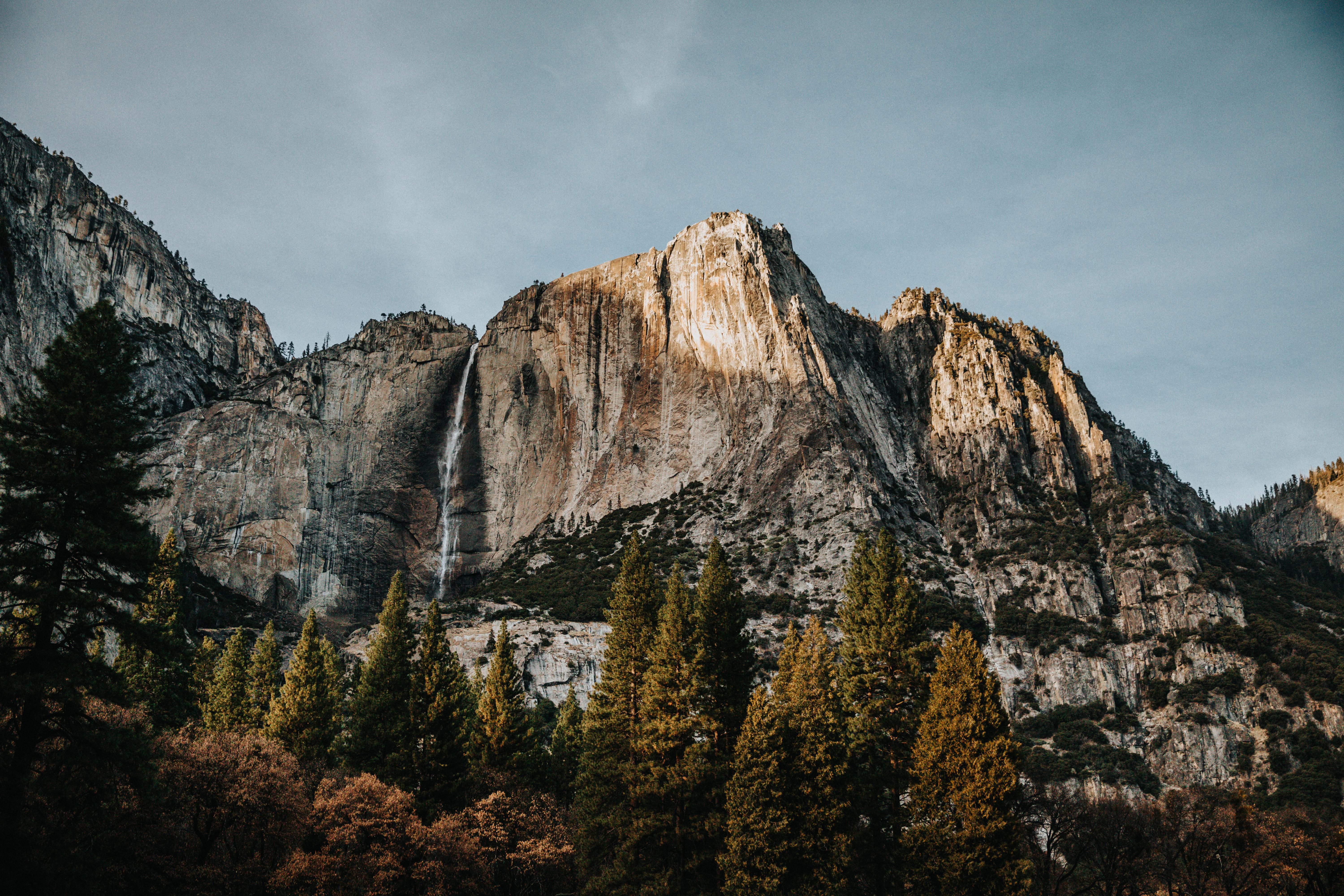 landscape, Mountains, Trees, Forest, Nature, Waterfall Wallpaper