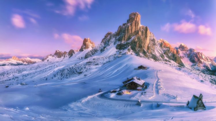 snow, Winter, Nature, Landscape, Mountains HD Wallpaper Desktop Background