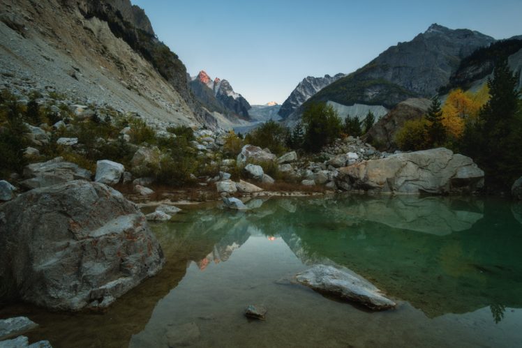 mountains, Water, Landscape, Nature, Reflection HD Wallpaper Desktop Background