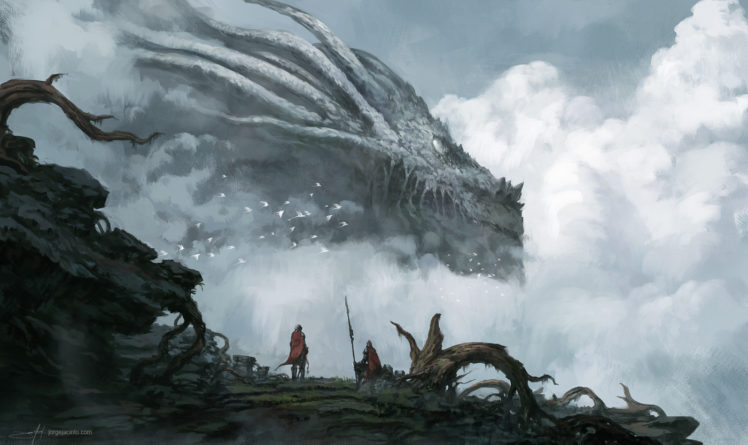 digital art, Fantasy art, Dragon HD Wallpaper Desktop Background