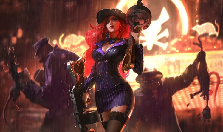 Miss Fortune (League of Legends), League of Legends, Weapon HD Wallpaper Desktop Background