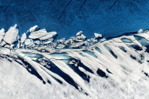 glaciers, Arctic, Iceberg, Snow, Ice, Water, Blue, Birds eye view, Aerial view, Melting