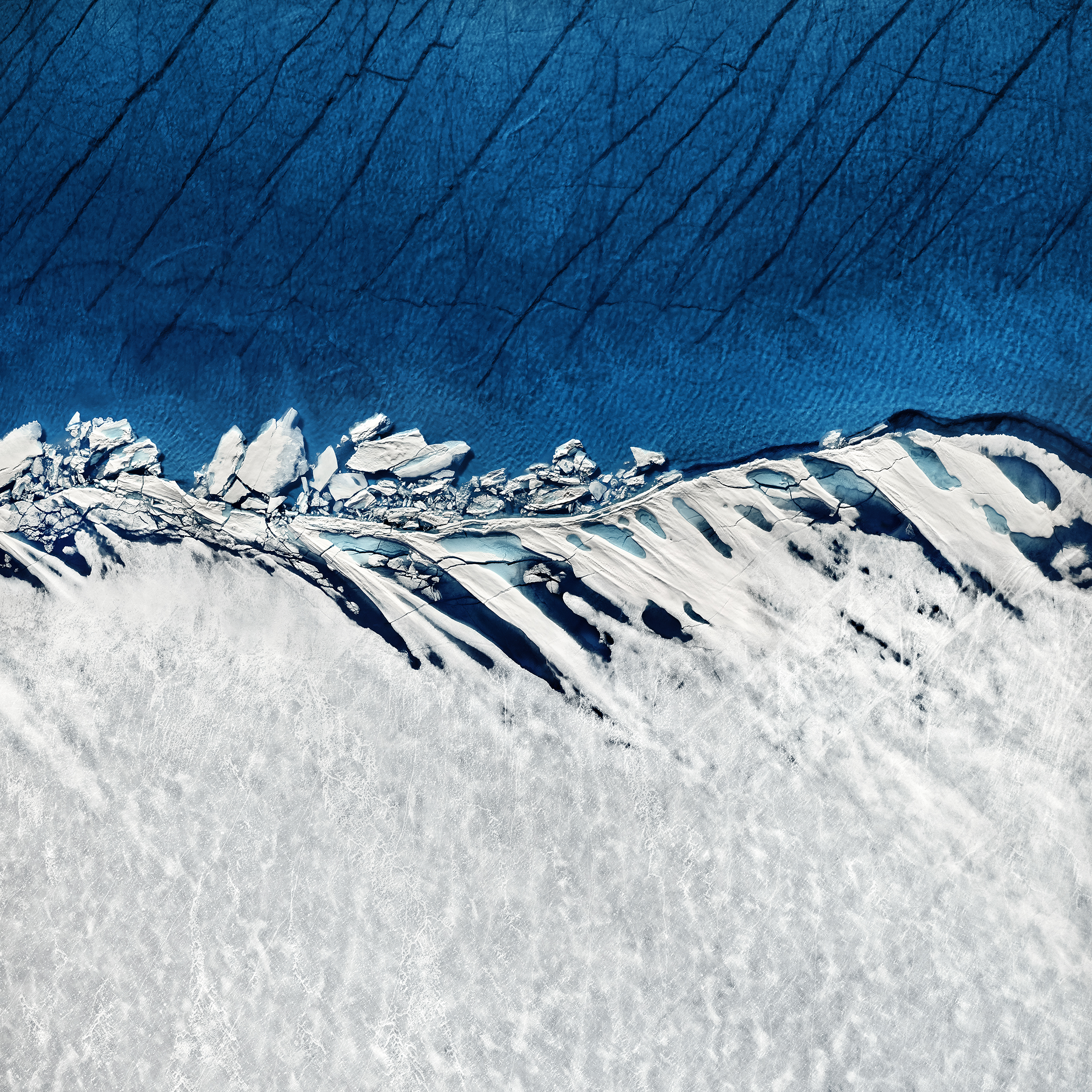 glaciers, Arctic, Iceberg, Snow, Ice, Water, Blue, Birds eye view, Aerial view, Melting Wallpaper
