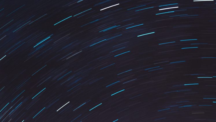 simple, Blue, Sky, Stars, Motion blur, Light trails, Star trails, Long exposure HD Wallpaper Desktop Background