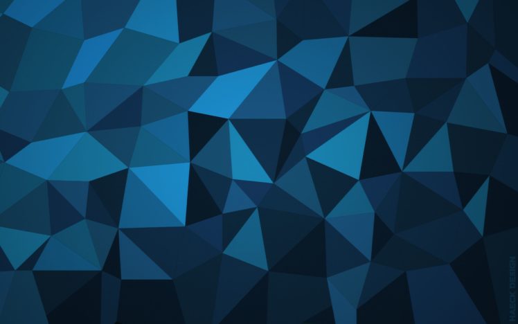 low poly, Blue, Pattern HD Wallpaper Desktop Background