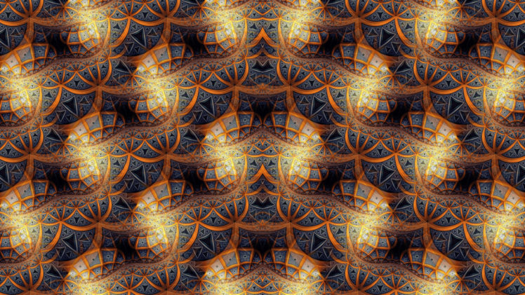 abstract, Fractal, Pattern, Symmetry, Digital art HD Wallpaper Desktop Background