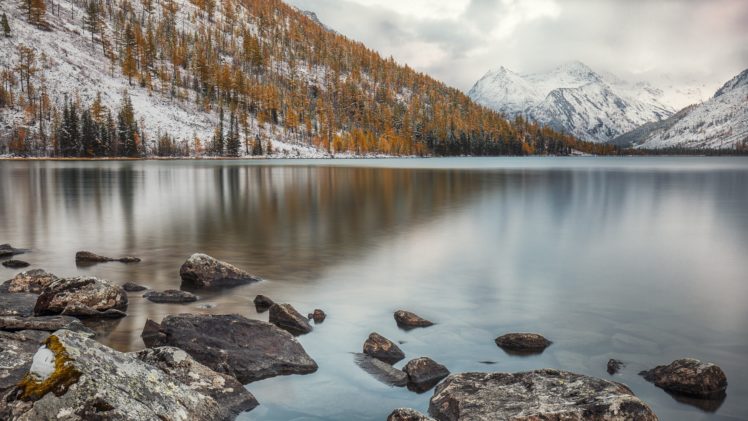 nature, Winter, Mountains, Landscape, Water HD Wallpaper Desktop Background