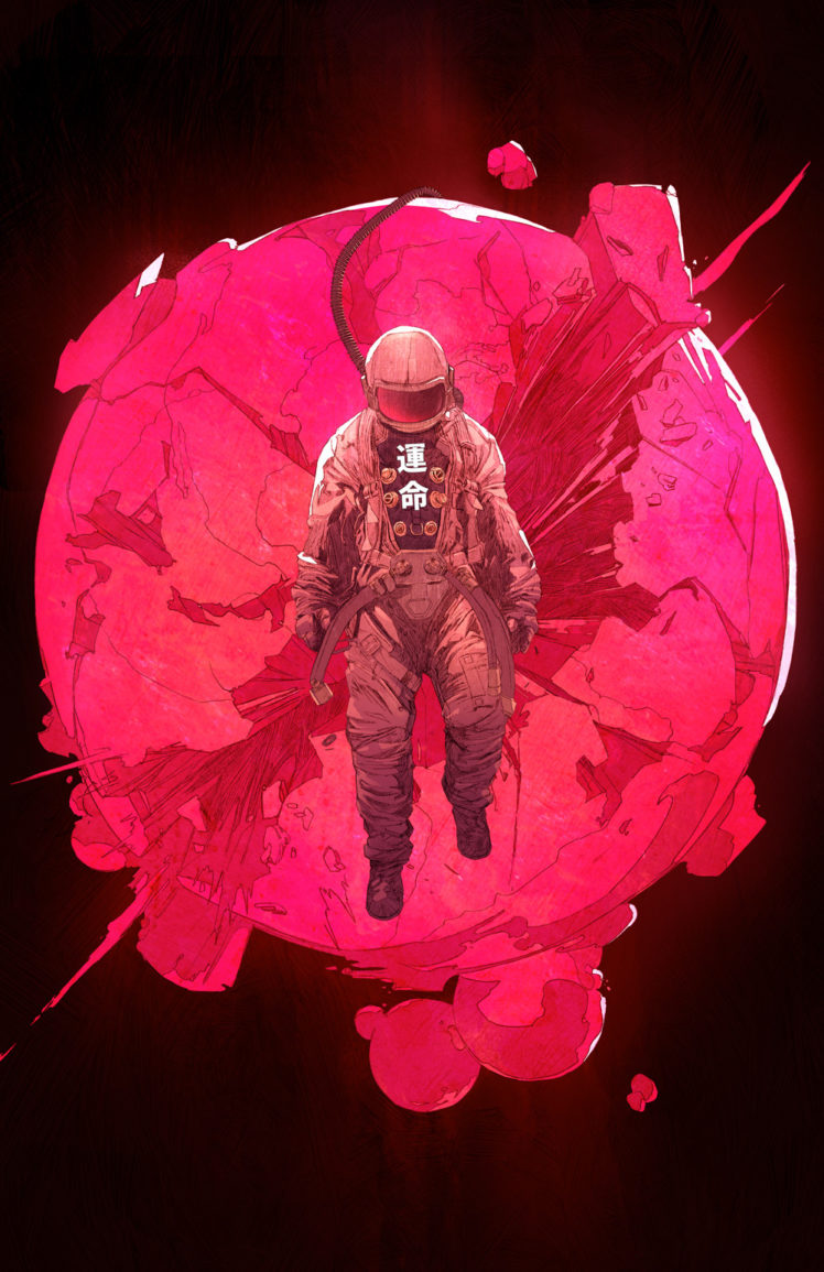 astronaut, Chun Lo, Drawing, Planet, Destruction HD Wallpaper Desktop Background