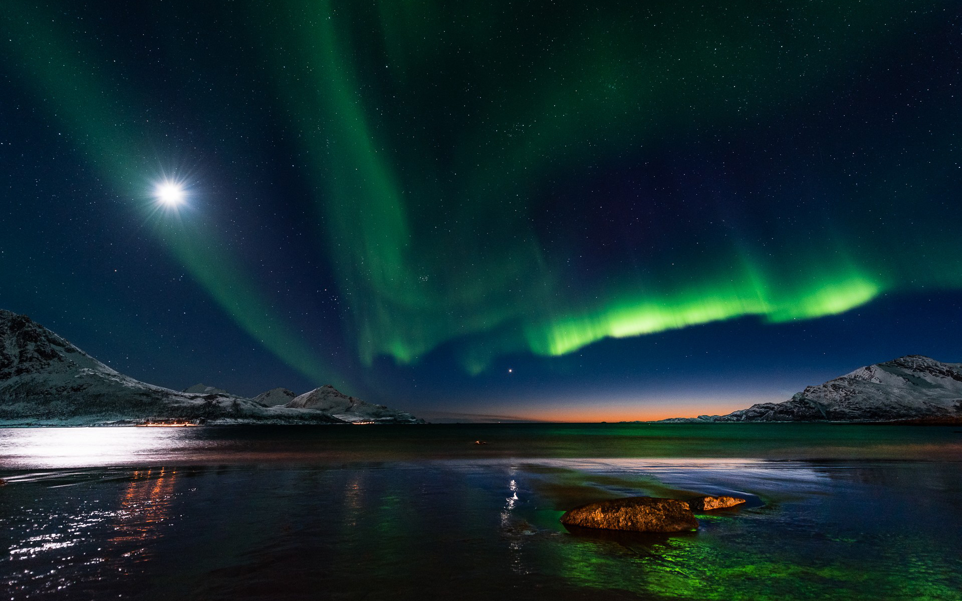 aurorae, Nature, Landscape, Aurora  borealis Wallpaper