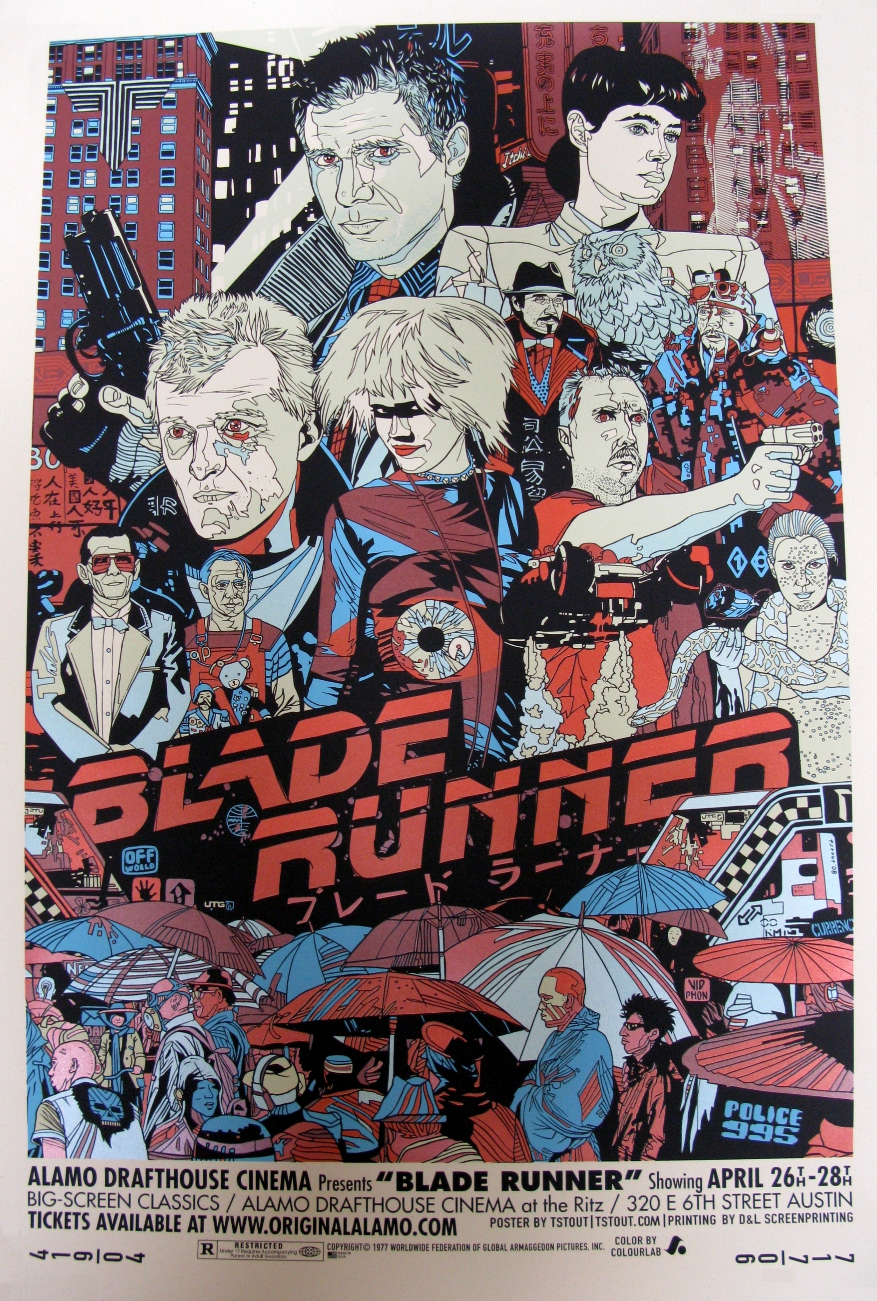 Harrison Ford, Ridley Scott, Tsout, Blade Runner, Movie poster Wallpaper