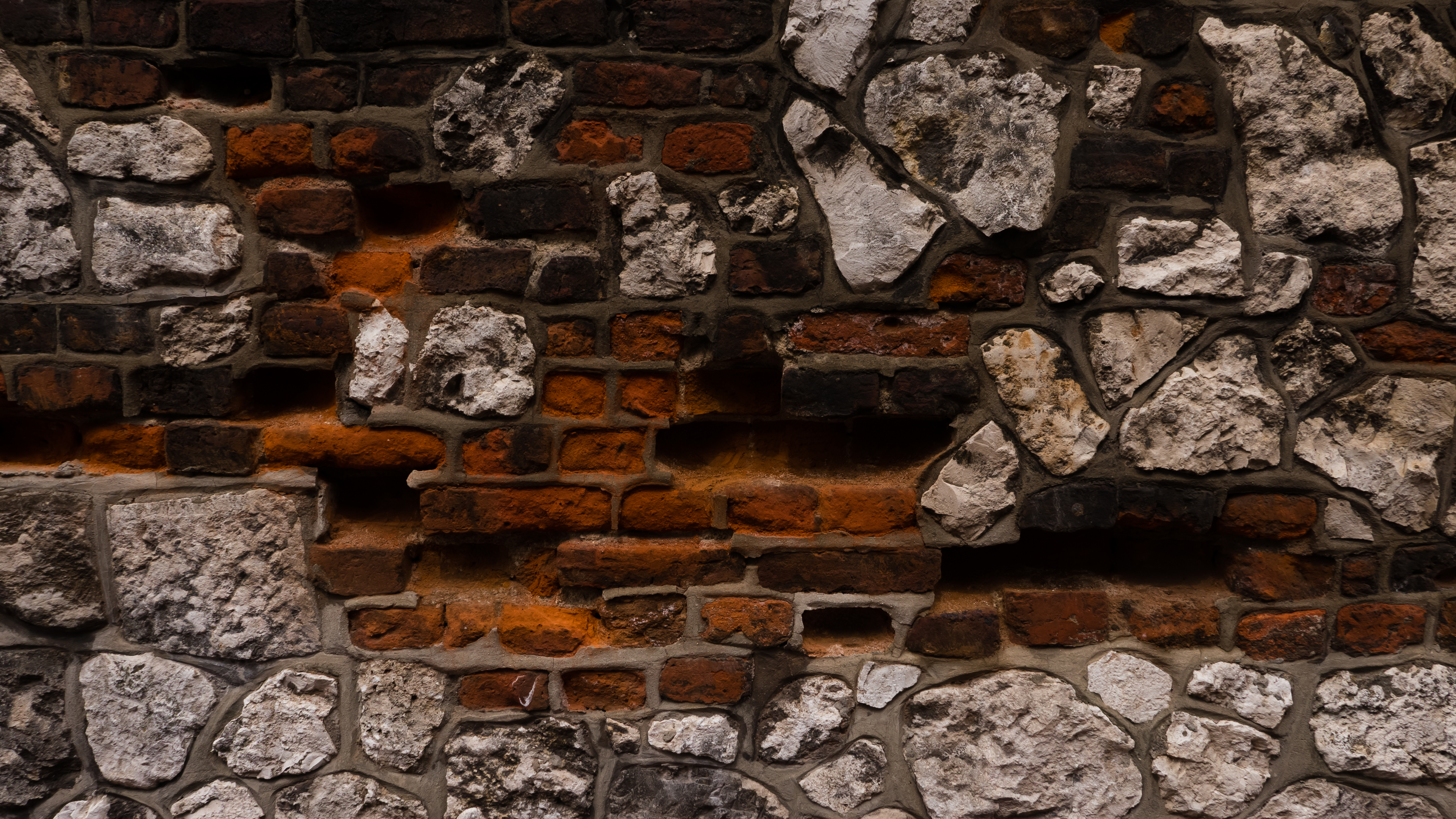 wall, Bricks, Stones,  4K Wallpaper