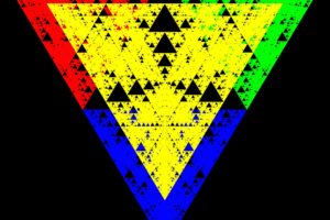 triangle, Red, Blue, Green, Yellow, Colourfull