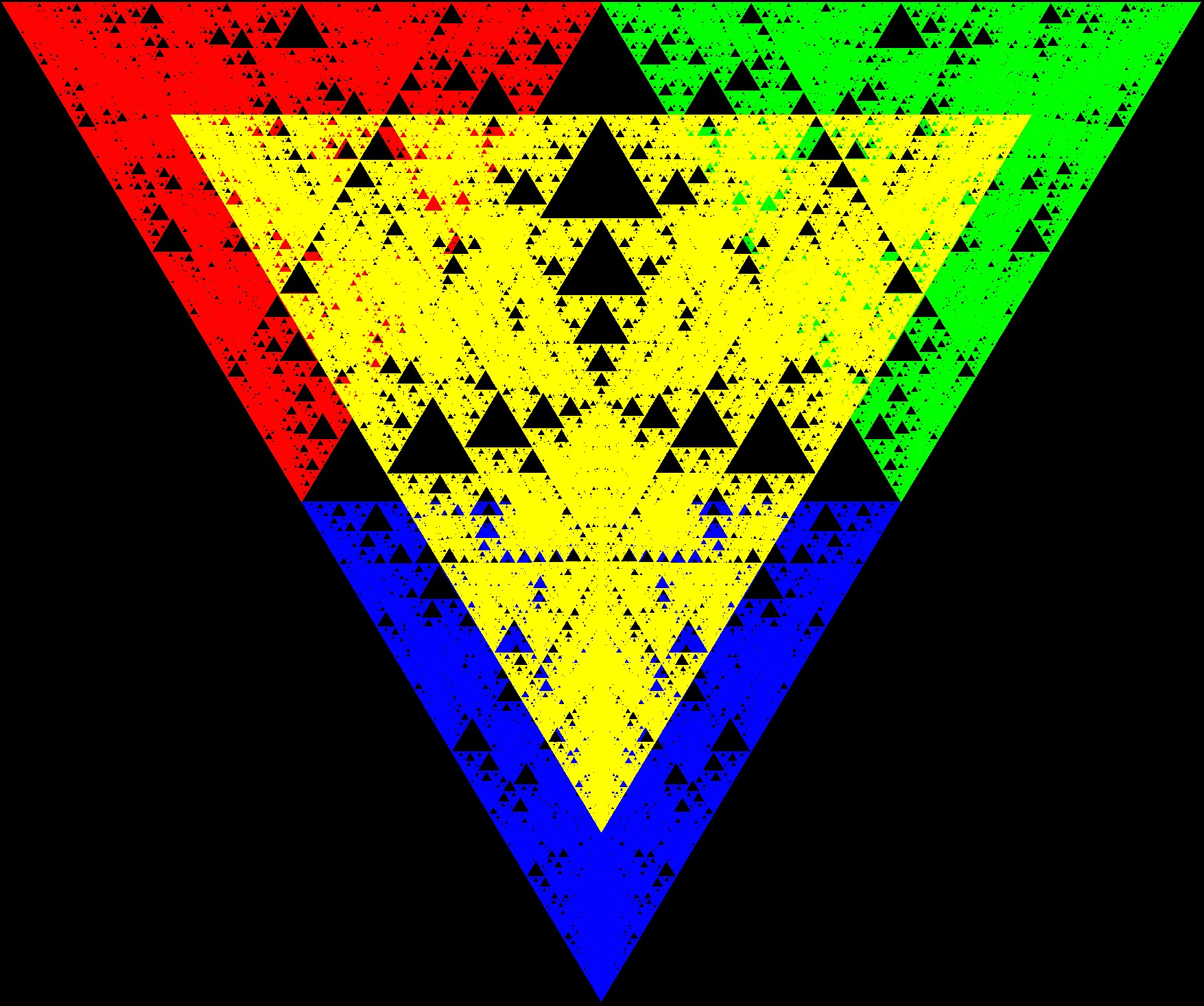 triangle, Red, Blue, Green, Yellow, Colourfull Wallpaper