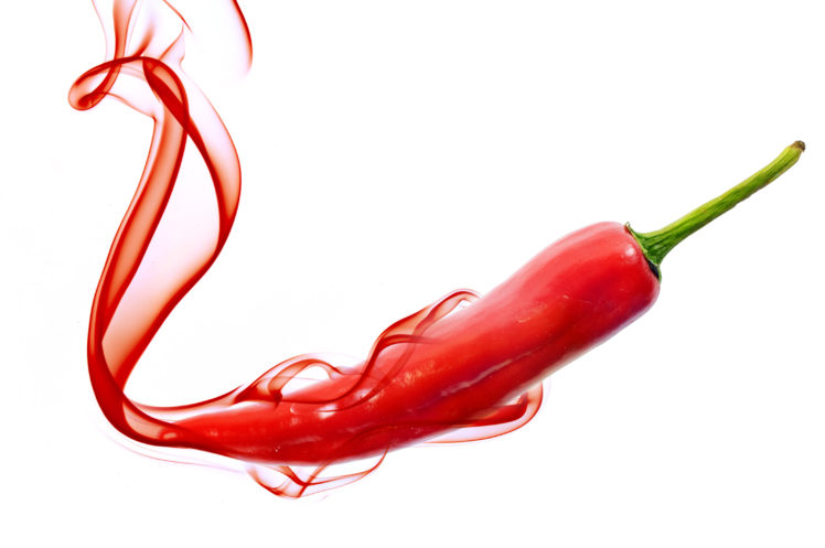 Red Hot Chili Pepper With Smoke HD Wallpaper Desktop Background