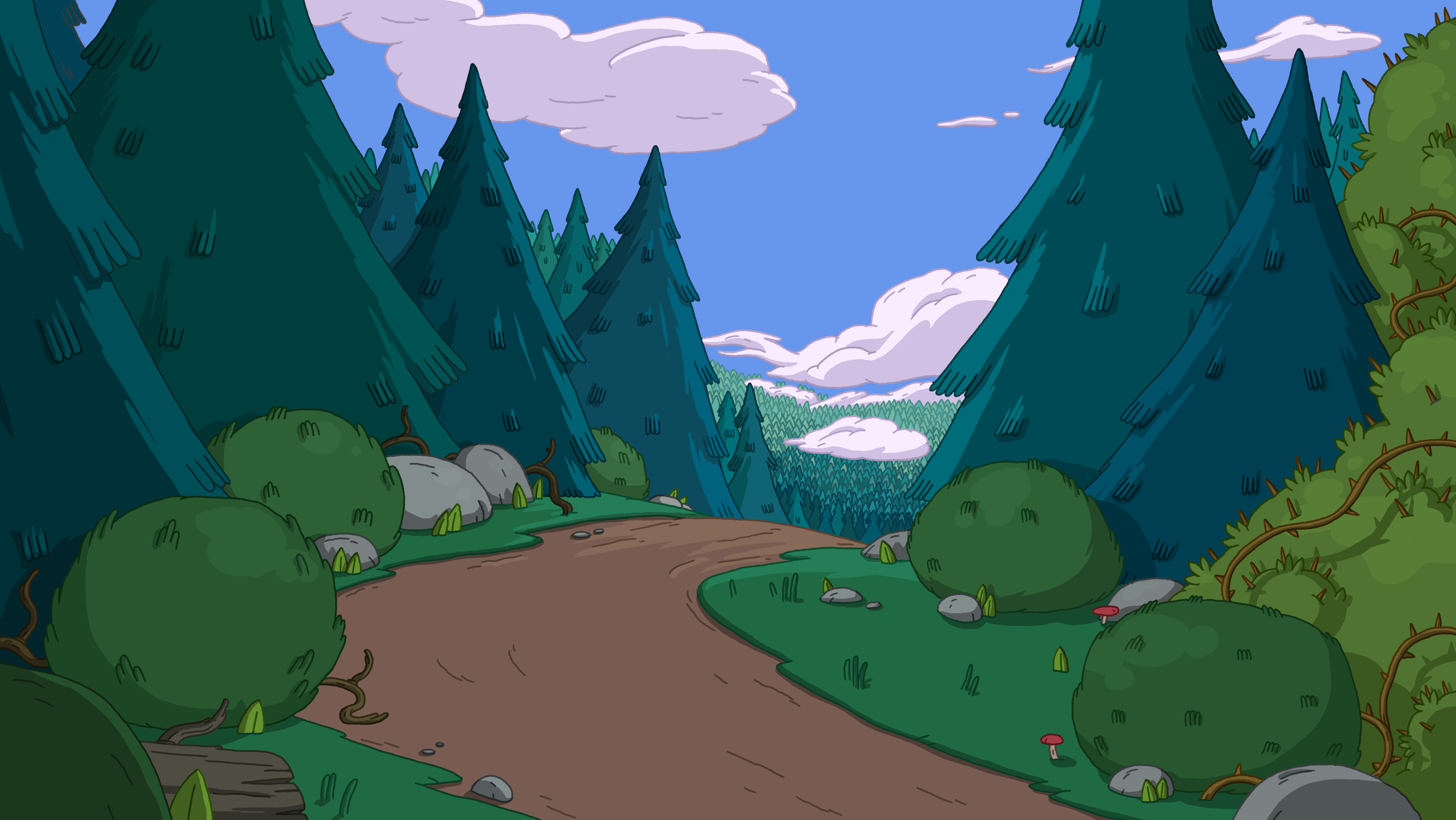 Adventure Time, Cartoon, Pathway Wallpaper
