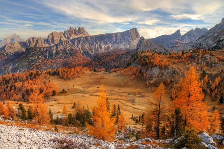 Dolomites (mountains), Fall, Nature, Landscape HD Wallpaper Desktop Background