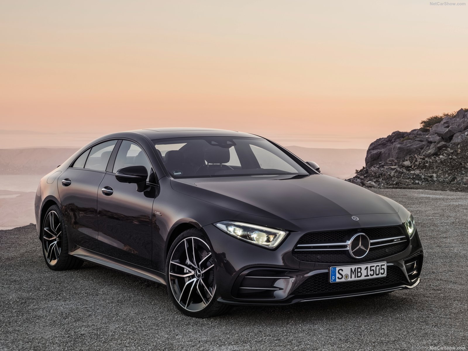 Mercedes Benz CLS53 AMG 2019, Black Wallpaper