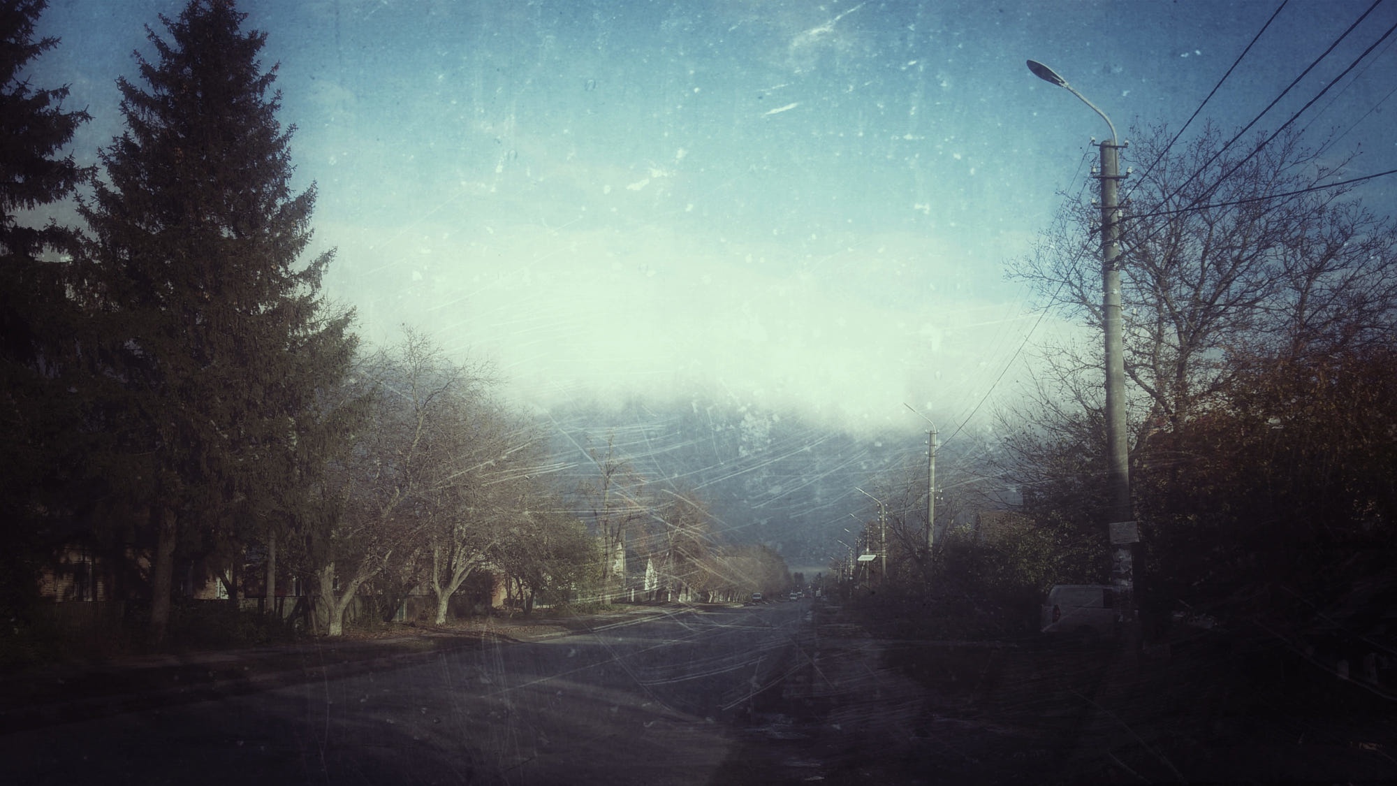 landscape, Road, Trees Wallpaper