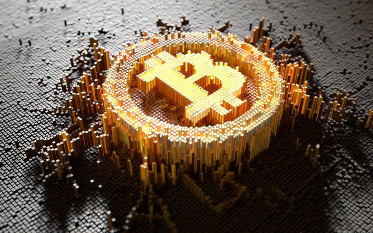 Bitcoin, Digital art, Cryptocurrency HD Wallpaper Desktop Background