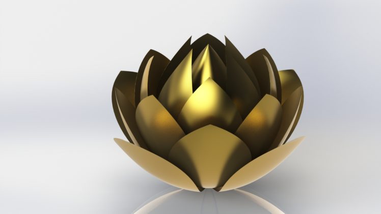 3D desktop, Lotus flowers HD Wallpaper Desktop Background