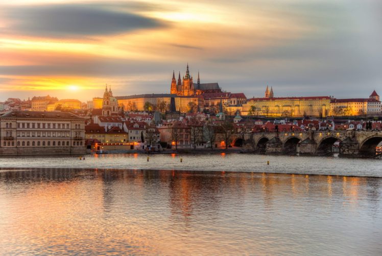Prague, Cityscape, Czech Republic, City, Charles Bridge, River HD Wallpaper Desktop Background