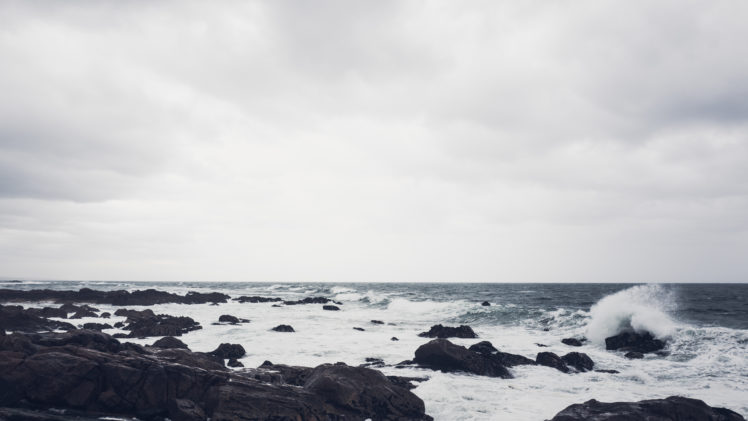 calm, Sea, Waves, Coast, Winter HD Wallpaper Desktop Background